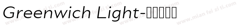 Greenwich Light字体转换
